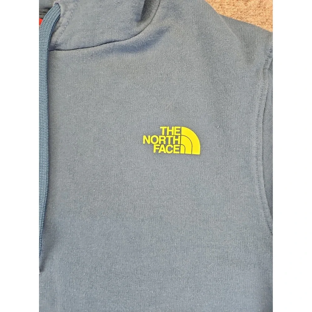 The North Face Mens Large Blue Hoodie Mt Everest  Graphics Excellent 1721